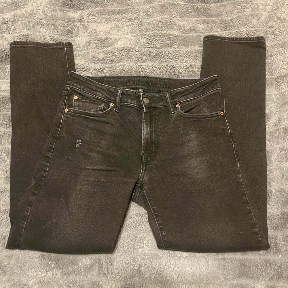American Eagle Airflex+ Black Jeans Size 31 x 32
